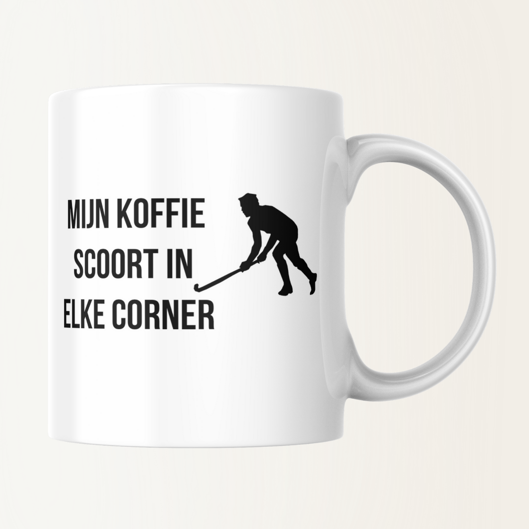 Mok - Mijn koffie scoort in elke corner - Hockey - Man - Jongen