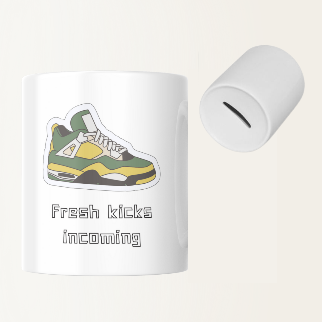Spaarpot - Fresh kicks incoming - Schoenen - Spaardoel