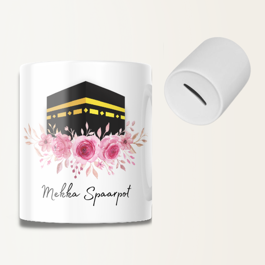 Spaarpot - Mekka - Kabaa met bloem
