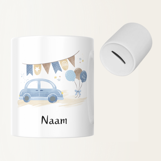 Spaarpot met naam - Baby boy