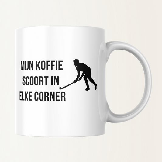 Mok - Mijn koffie scoort in elke corner - Hockey - Man - Jongen