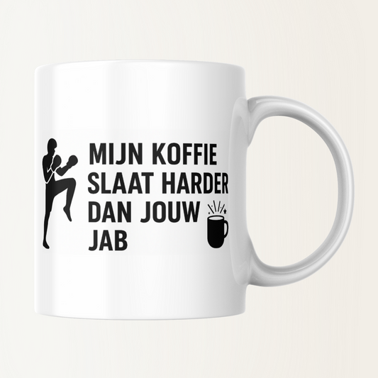 Mok - Mijn koffie slaat harder dan jouw jab - boksen - kickboks - MMA