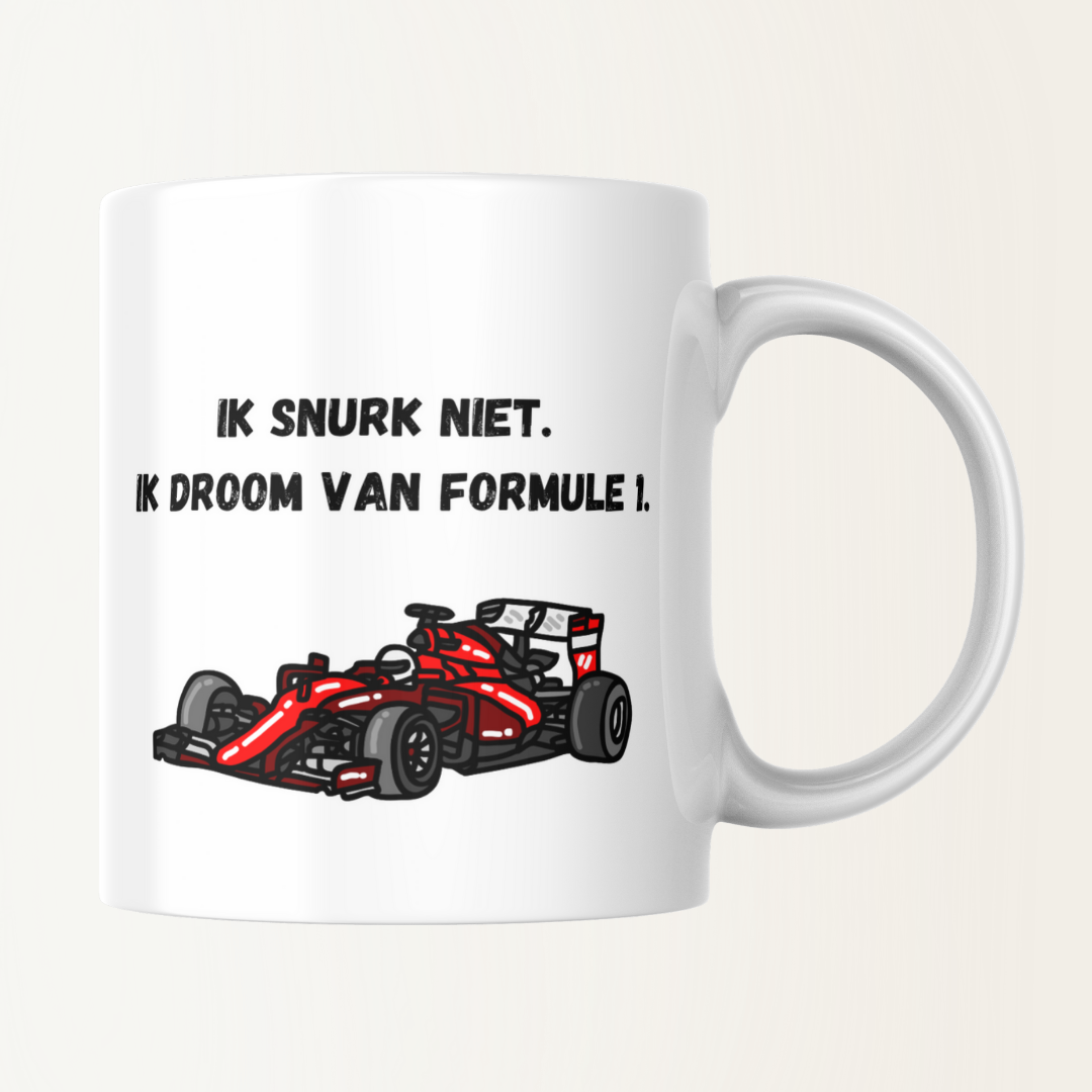 Mok - Ik snurk niet. Ik droom van formule 1.