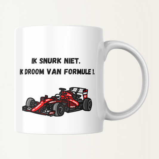 Mok - Ik snurk niet. Ik droom van formule 1.
