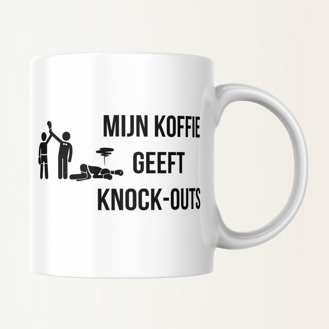 Mok - Mijn koffie geeft knock-outs - Boksen - Kickboks - MMA