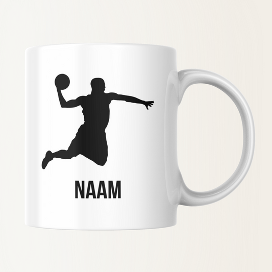 Mok met naam - Man met basketbal