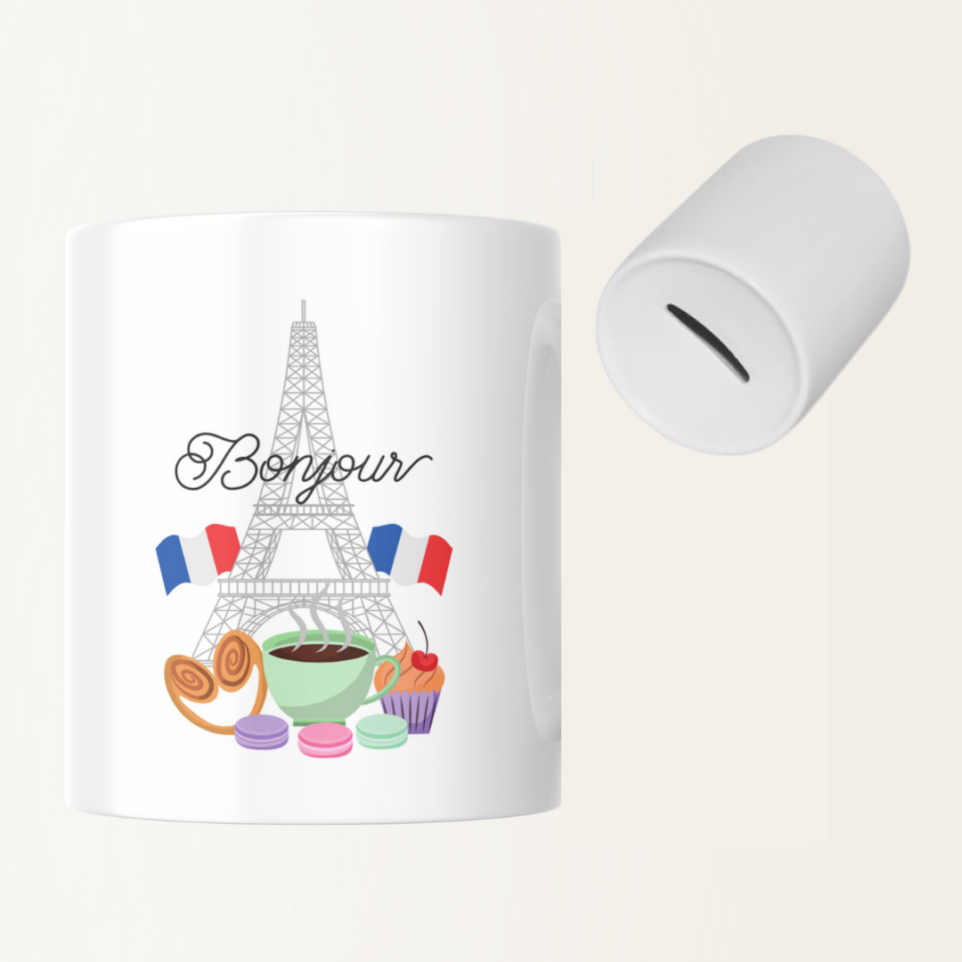 Spaarpot - Bounjour - Paris - Frankrijk - Vakantie - Spaardoel