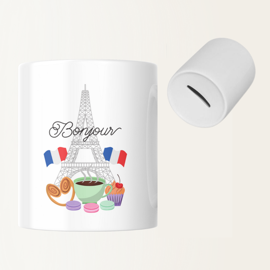 Spaarpot - Bounjour - Paris - Frankrijk - Vakantie - Spaardoel
