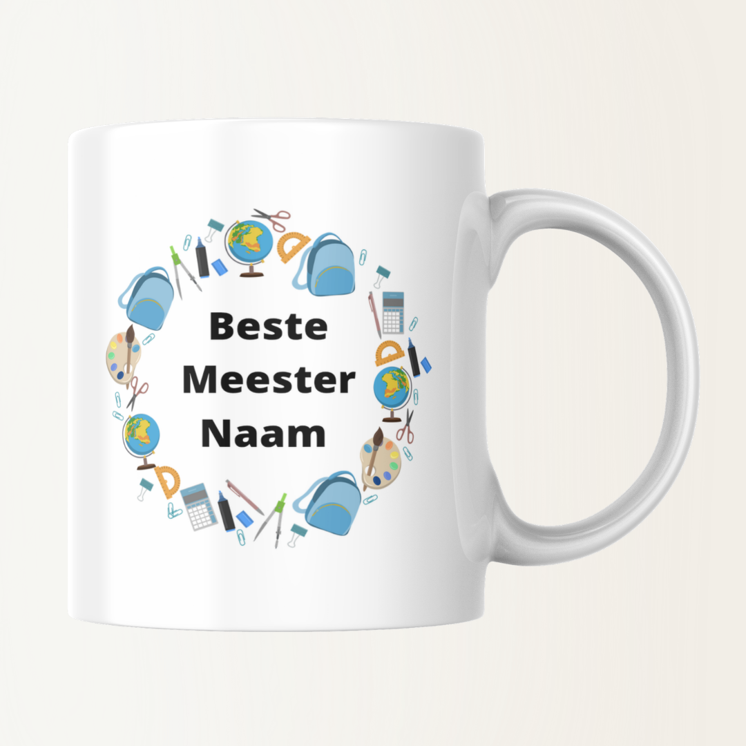 Mok met naam - Beste Meester - School