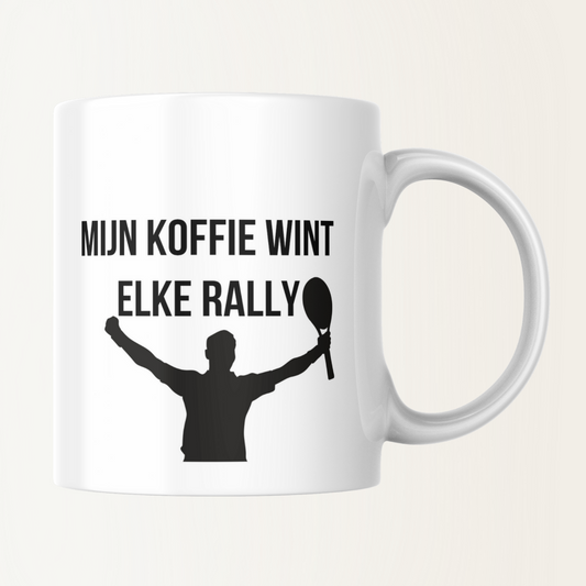 Mok - Mijn koffie wint elke rally - Tennis